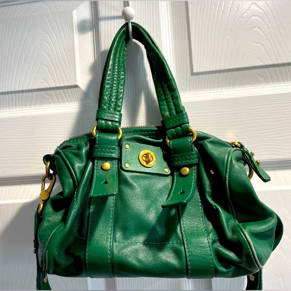 MARC By Marc Jacobs Totally Turnlock Lil Shifty Satchel Leather Satchel Bag